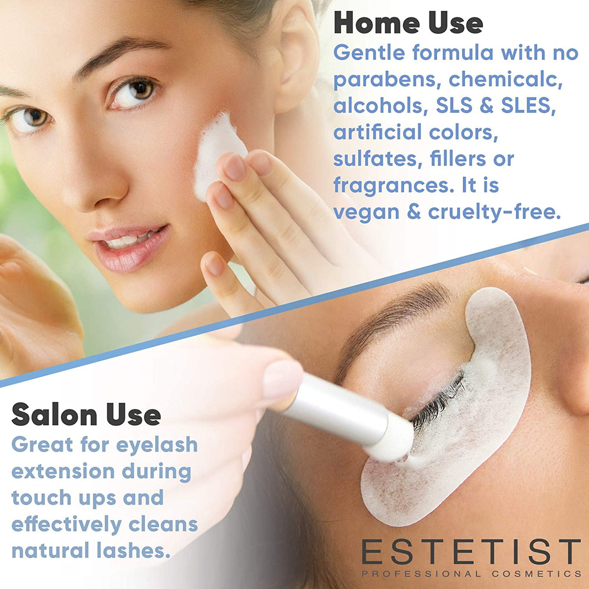 Eyelash Extension Shampoo & Brush - Lash Cleanser Kit freeshipping - ESTETIST LLC